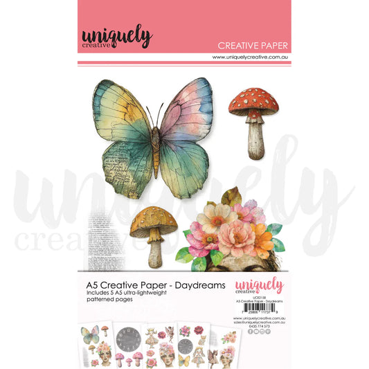 A5 CREATIVE PAPER - DAYDREAMS - BY UNIQUELY CREATIVE