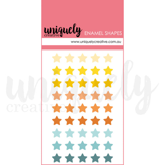 ENAMEL STAR SHAPES BY UNIQUELY CREATIVE