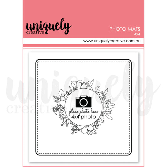 4" X 4" PHOTO MATS - UNIQUELY CREATIVE