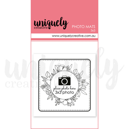 3" X 3" PHOTO MATS - UNIQUELY CREATIVE