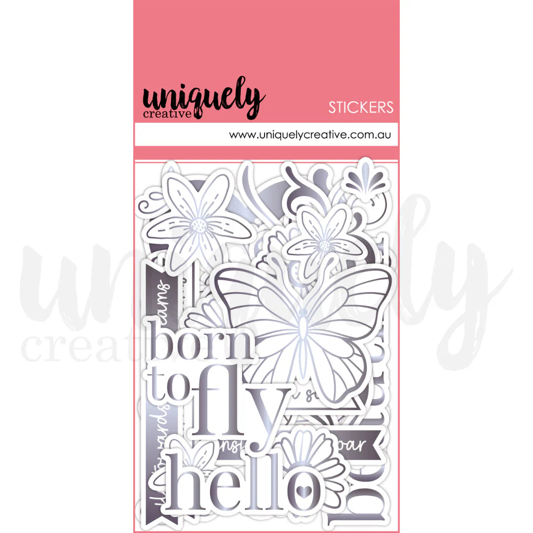 ULTRAVIOLET DELIGHT HOLOGRAPHIC STICKERS BY UNIQUELY CREATIVE