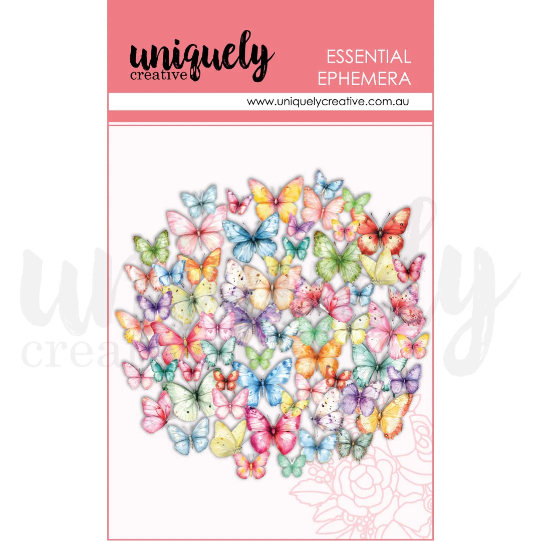 COLOURFUL BUTTERFLIES EPHEMERA BY UNIQUELY CREATIVE