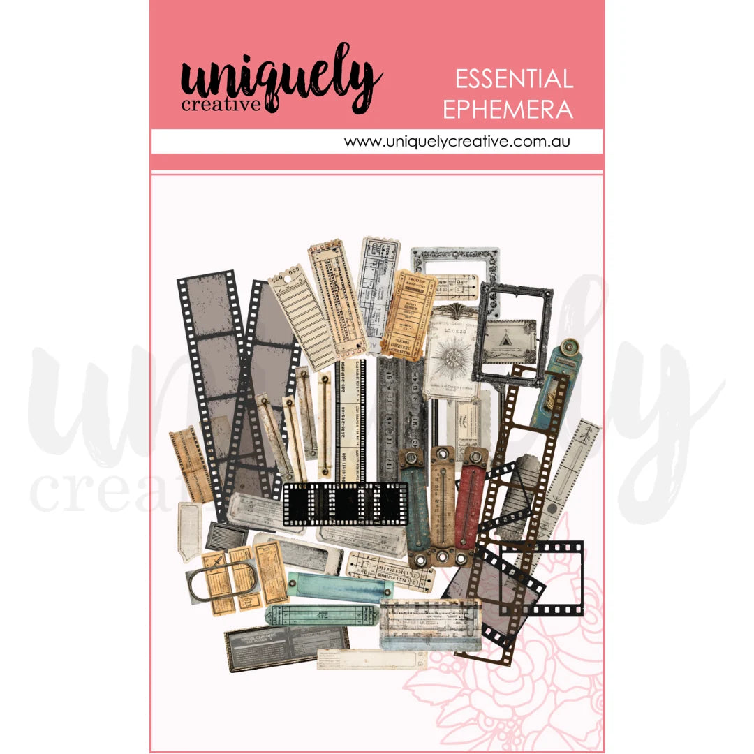 ACETATE RUSTIC EPHEMERA - BY UNIQUELY CREATIVE