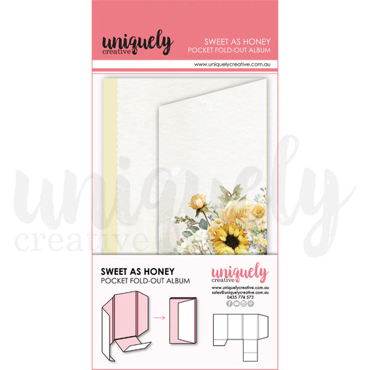 SWEET AS HONEY POCKET FOLD-OUT ABUM BY UNIQUELY CREATIVE