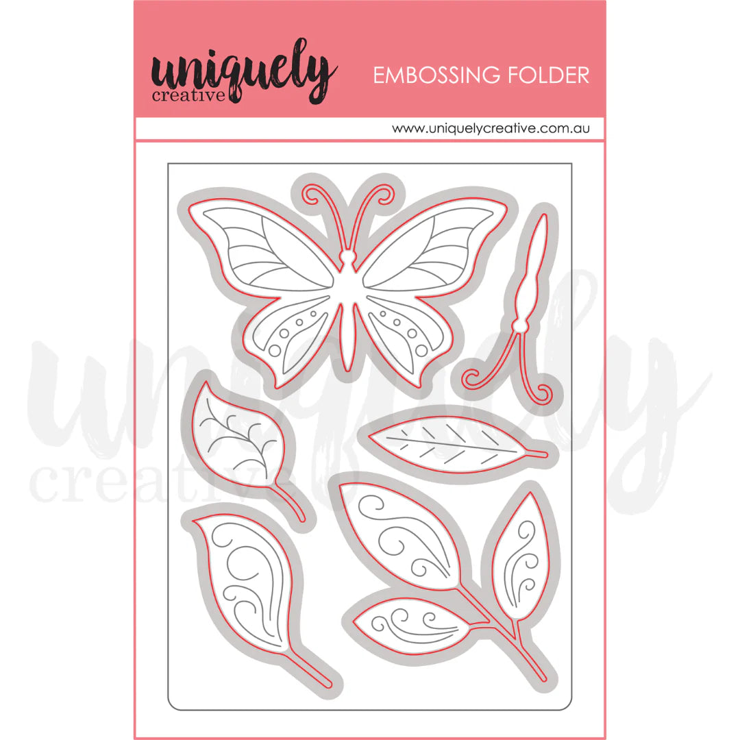 BUTTERFLY BREEZE CUT & EMBOSS FOLDER - UNIQUELY CREATIVE