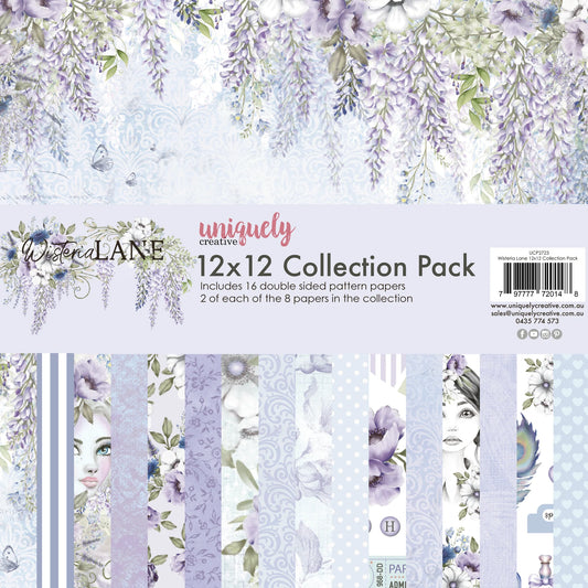 WISTERIA LANE 12" x 12" PAPER COLLECTION PACK BY UNIQUELY CREATIVE