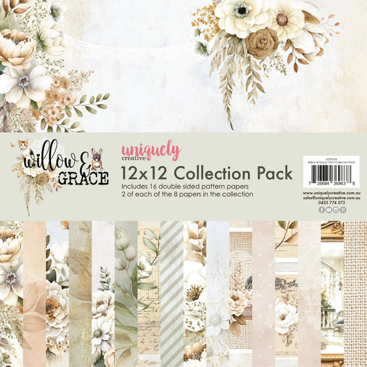 WILLOW & GRACE 12" x 12" PAPER COLLECTION PACK BY UNIQUELY CREATIVE