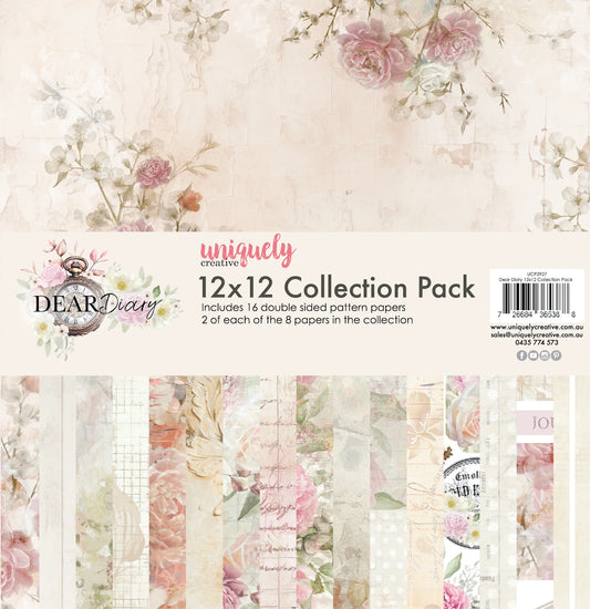 DEAR DIARY 12" x 12" PAPER COLLECTION PACK BY UNIQUELY CREATIVE