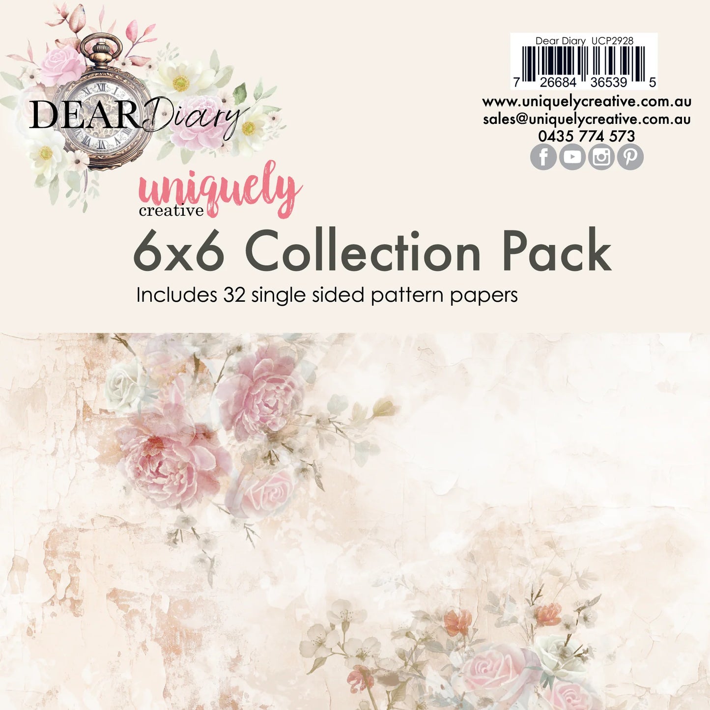DEAR DIARY 6" x 6" COLLECTION PACK