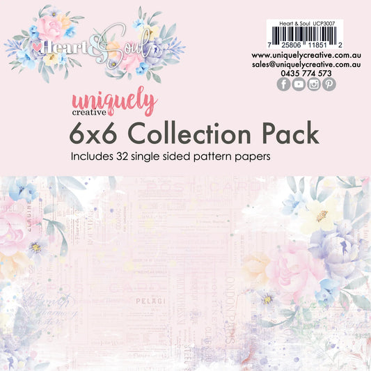 HEART & SOUL 6" x 6" PAPER COLLECTION PACK BY UNIQUELY CREATIVE