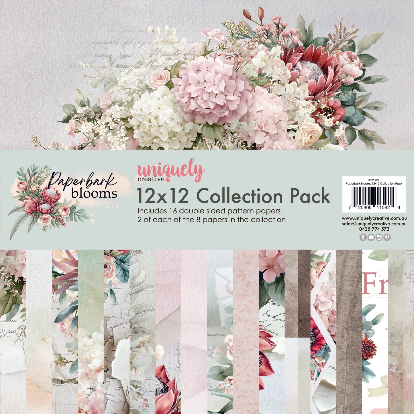 PAPERBARK BLOOMS 12" x 12" COLLECTION PACK