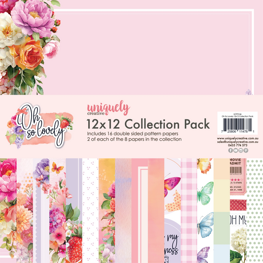 OH SO LOVELY 12" x 12" COLLECTION PACK - UNIQUELY CREATIVE