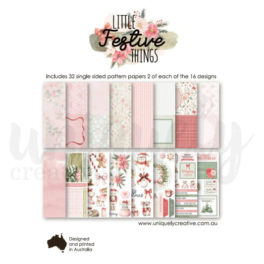 LITTLE FESTIVE THINGS A5 CARD MAKER'S COLLECTION PACK BY UNIQUELY CREATIVE