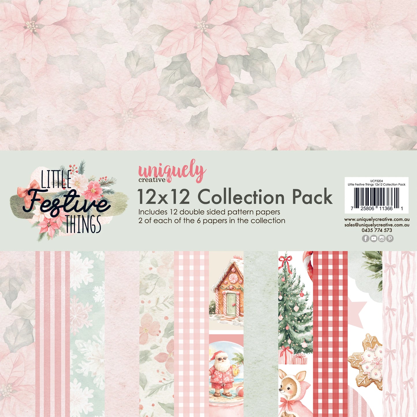 LITTLE FESTIVE THINGS 12" x 12" COLLECTION PACK - UNIQUELY CREATIVE