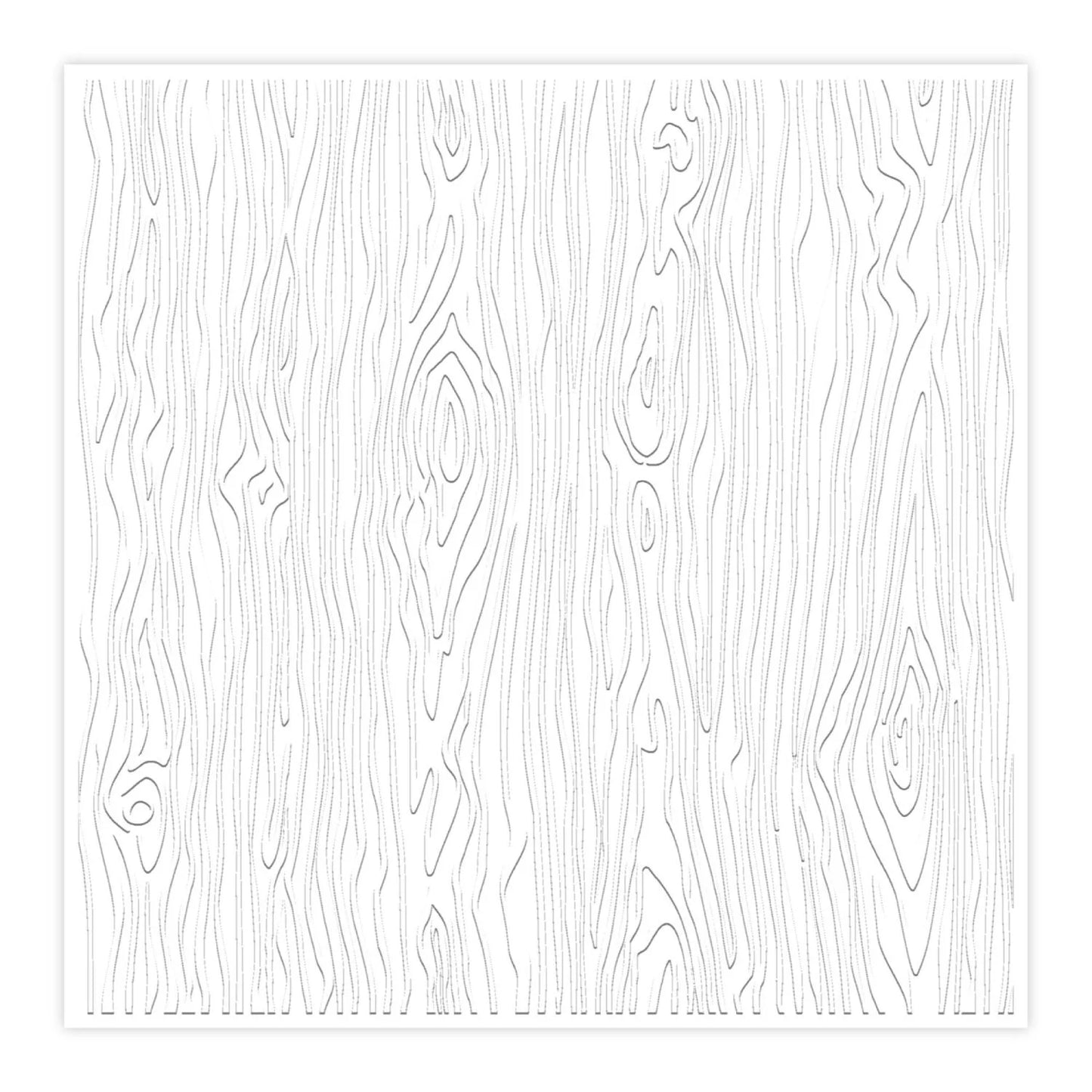 CHLOES CREATIVE CARDS WOODGRAIN BACKGROUND 8"x 8" 2D EMBOSSING FOLDER