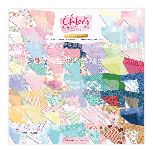 CHLOES CREATIVE CARDS DESIGNER PAPER PAD (8"X8") - BEST OF COLLECTION