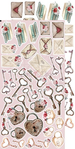 VINTAGE LOVE EXTRAS SHEET #2 - VINTAGE - BY CRAFT O'CLOCK