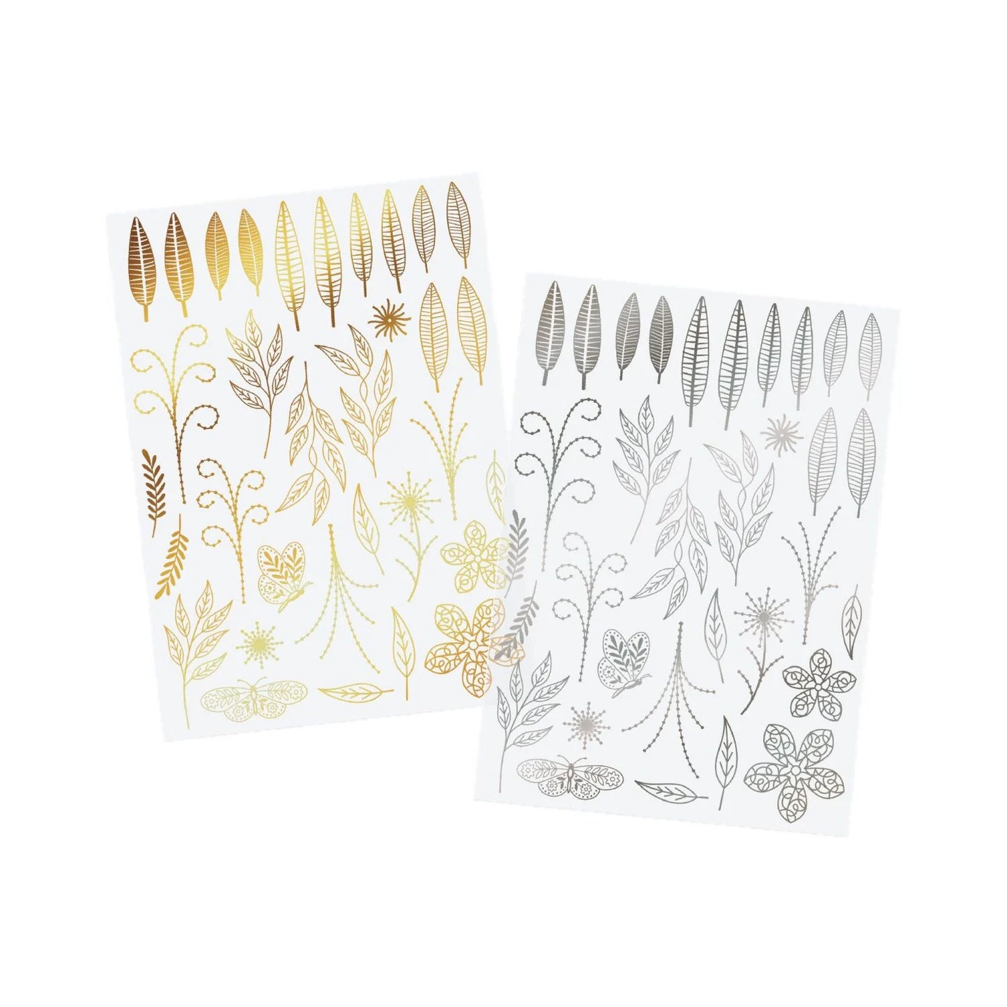 CHLOES CREATIVE CARDS - A4 DESIGNER FOILED CLEAR ACETATE MINI PACK -  FABULOUS FOLIAGE