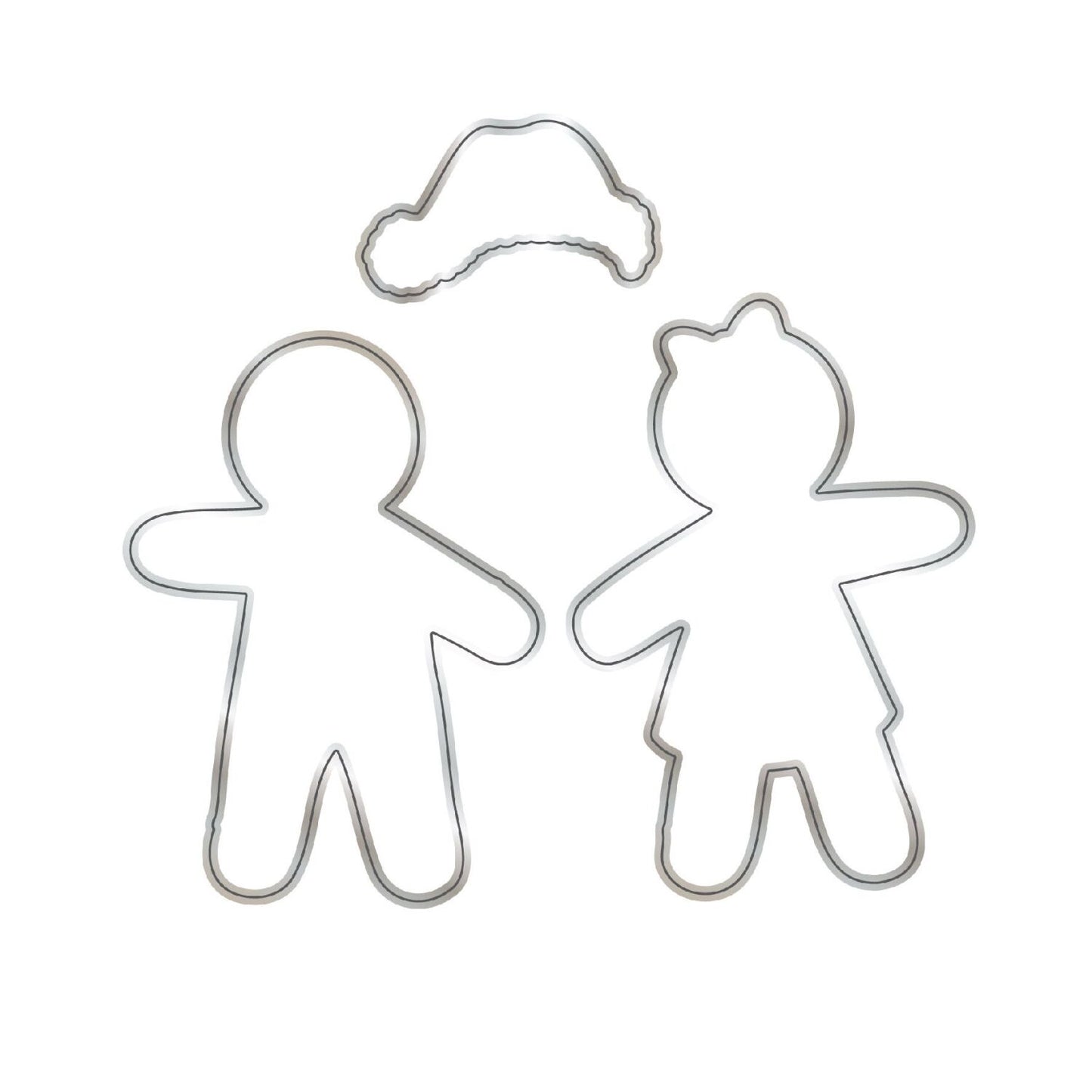 CHLOES CREATIVE CARDS DIE & STAMP SET - GINGERBREAD PEOPLE