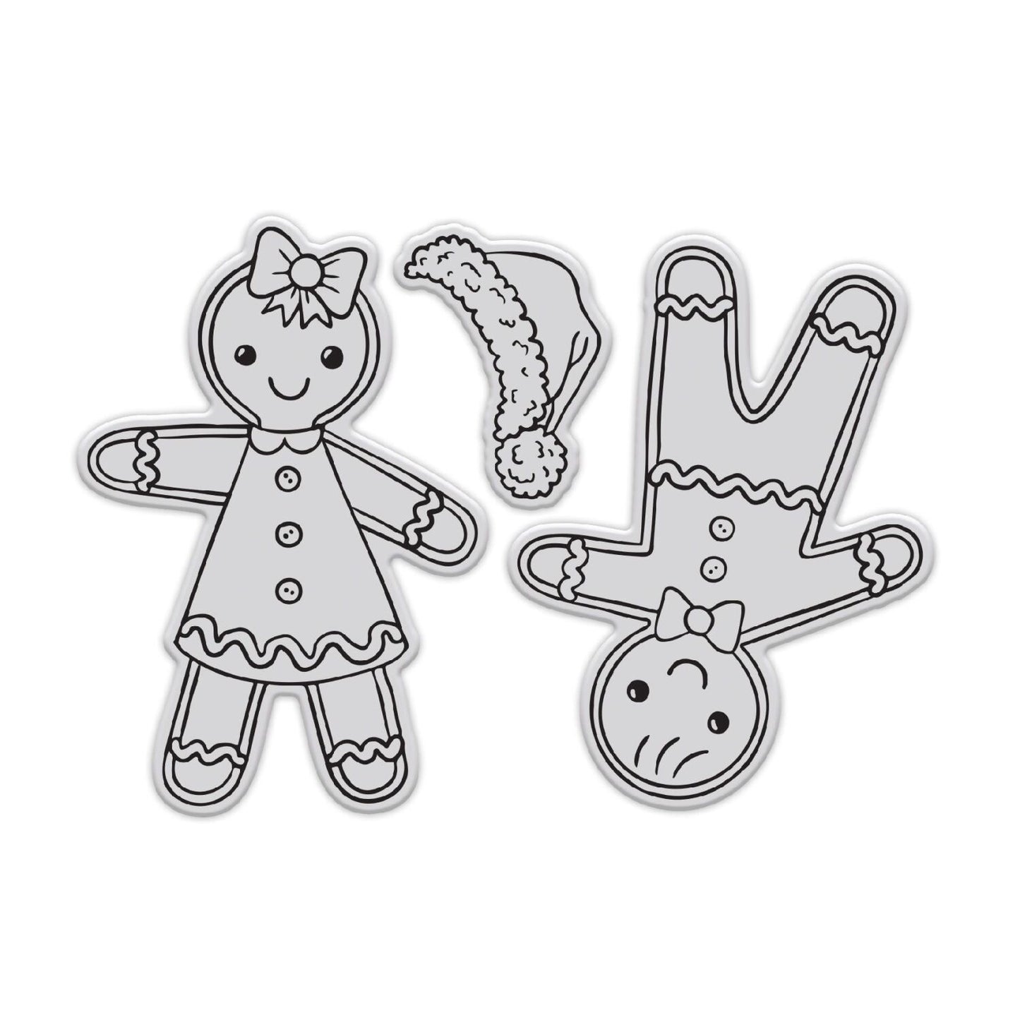 CHLOES CREATIVE CARDS DIE & STAMP SET - GINGERBREAD PEOPLE