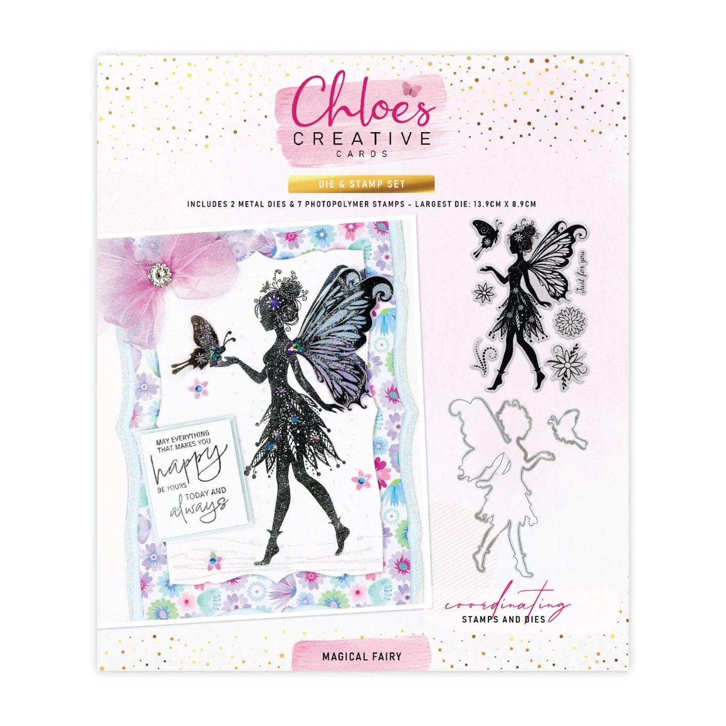 CHLOES CREATIVE CARDS STAMP AND DIE SET - MAGICAL FAIRY