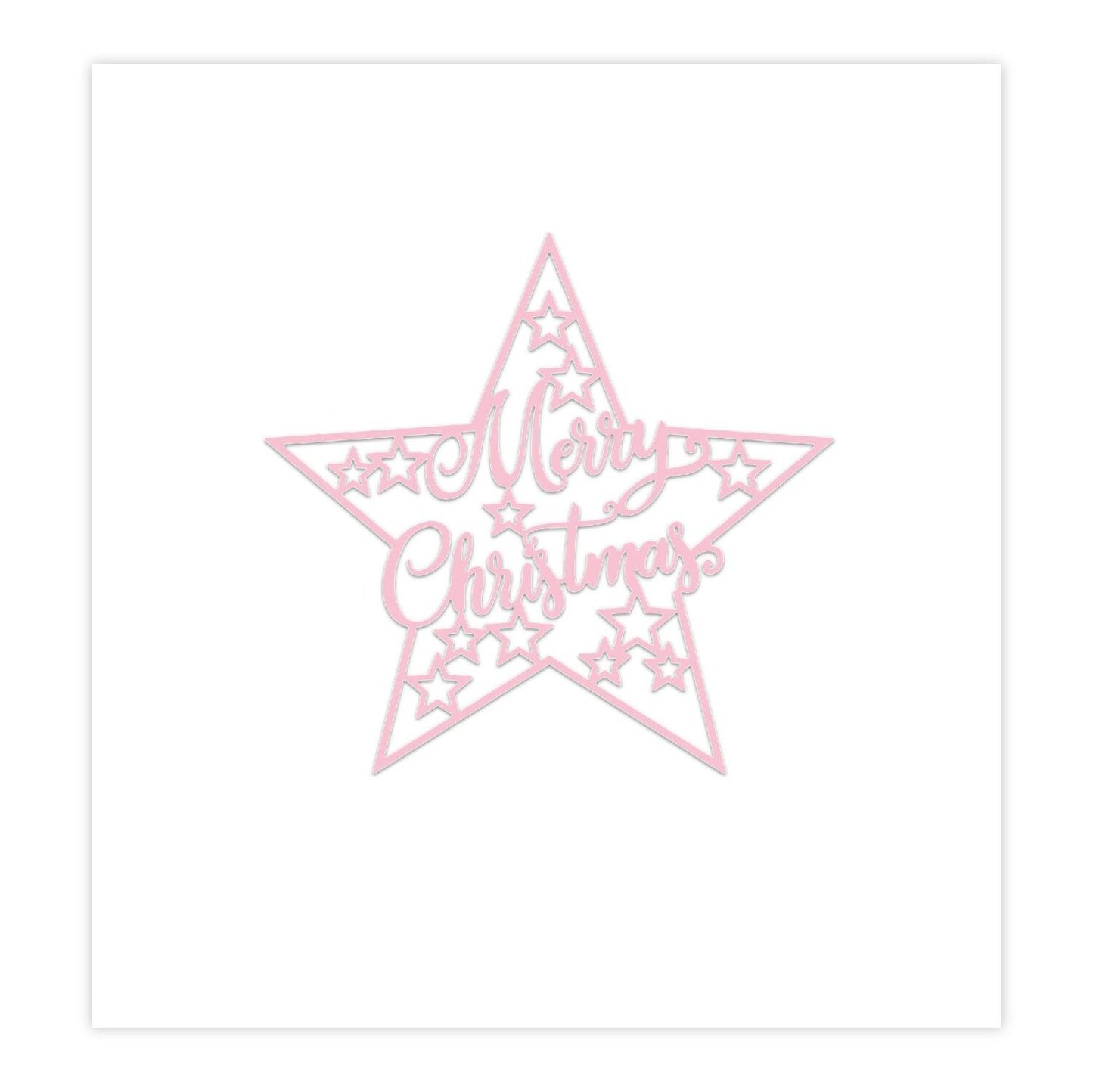 CHLOES CREATIVE CARDS METAL DIE SET - MERRY CHRISTMAS STAR