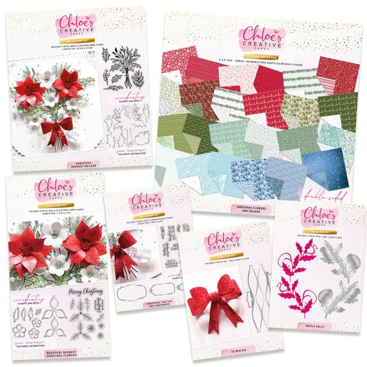 CHLOES CREATIVE CARDS  CHRISTMAS BUILD-A-BOUQUET COLLECTION - I NEED IT ALL BUNDLE