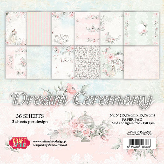 DREAM CEREMONY 6" X 6" MINI PAPER PACK - CRAFT & YOU DESIGN