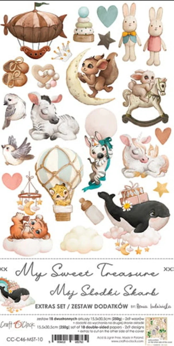 MY SWEET TREASURE EXTRAS SET - BY CRAFT O'CLOCK