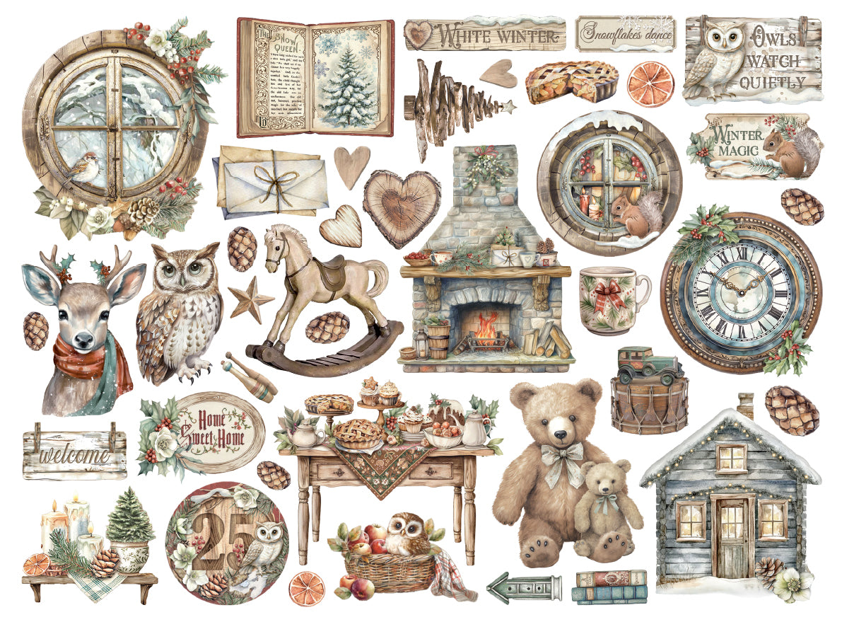STAMPERIA DIE CUTS PACK - THE OWL'S HOUSE