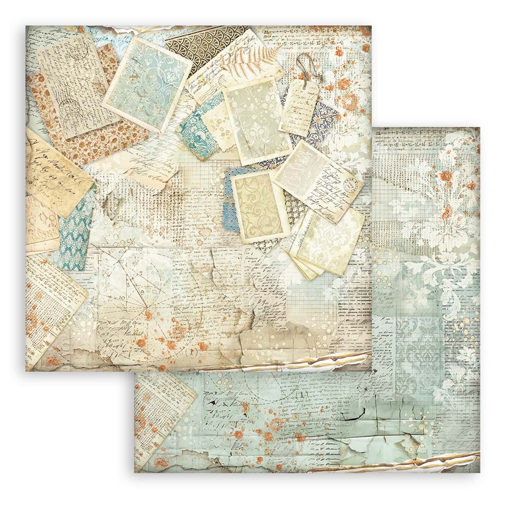 STAMPERIA DOUBLE SIDED 10 PAGE 12" X 12" PAPER PAD - MAXI BACKGROUNDS ALTEREGO