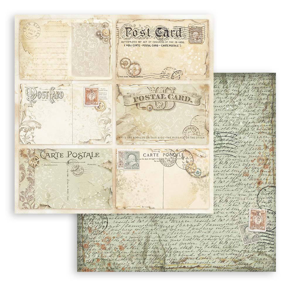 STAMPERIA DOUBLE SIDED 10 PAGE 12" X 12" PAPER PAD - MAXI BACKGROUNDS ALTEREGO