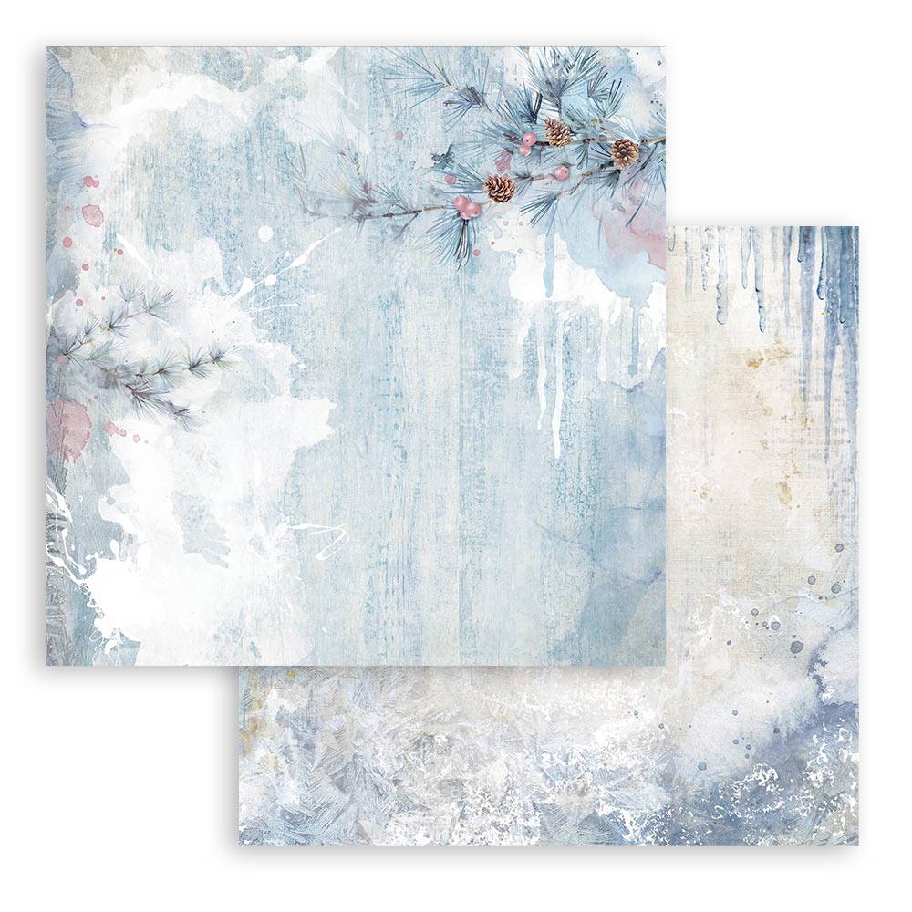 STAMPERIA DOUBLE SIDED 10 PAGE 12" X 12" PAPER PAD - DEWDROPS