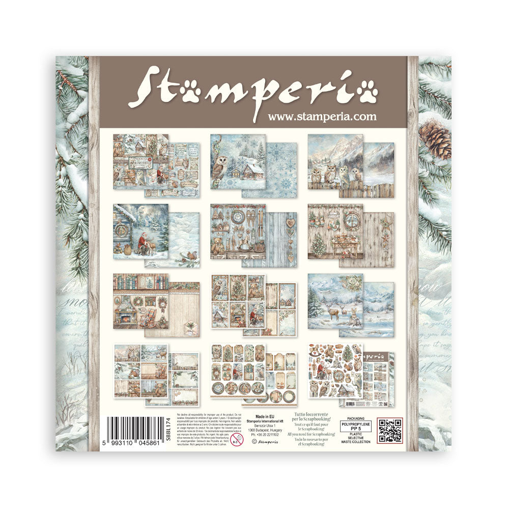 STAMPERIA 12" X 12" DOUBLE FACED PAPER PAD - THE OWL'S HOUSE