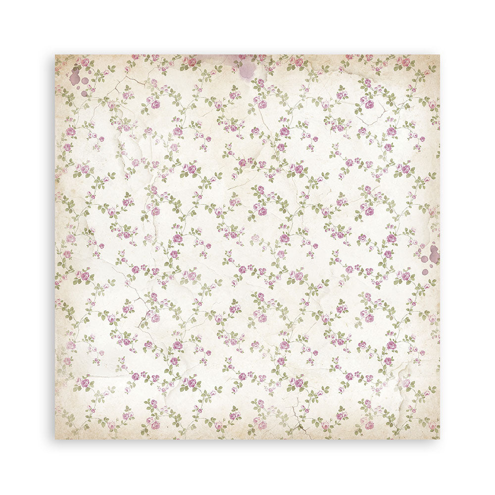 STAMPERIA 8" X 8" DOUBLE FACED PAPER PAD - LAVENDER