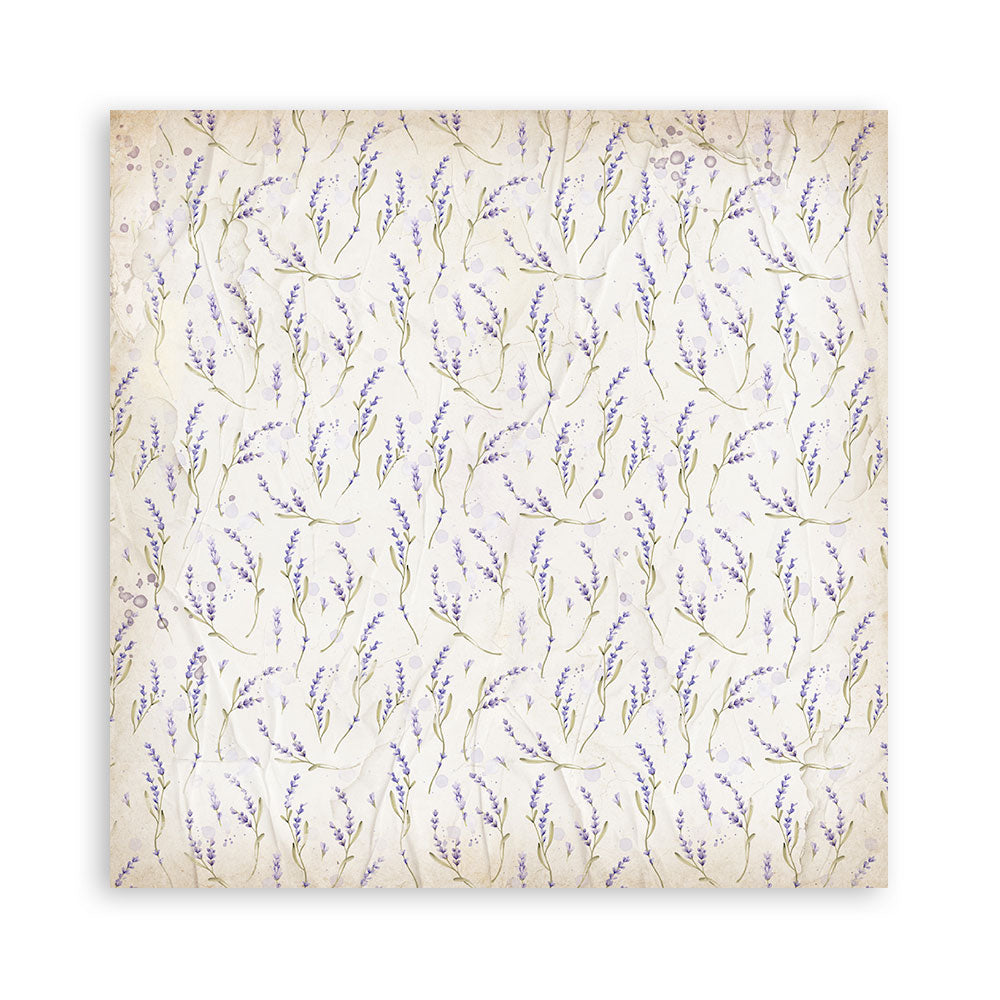 STAMPERIA 8" X 8" DOUBLE FACED PAPER PAD - LAVENDER
