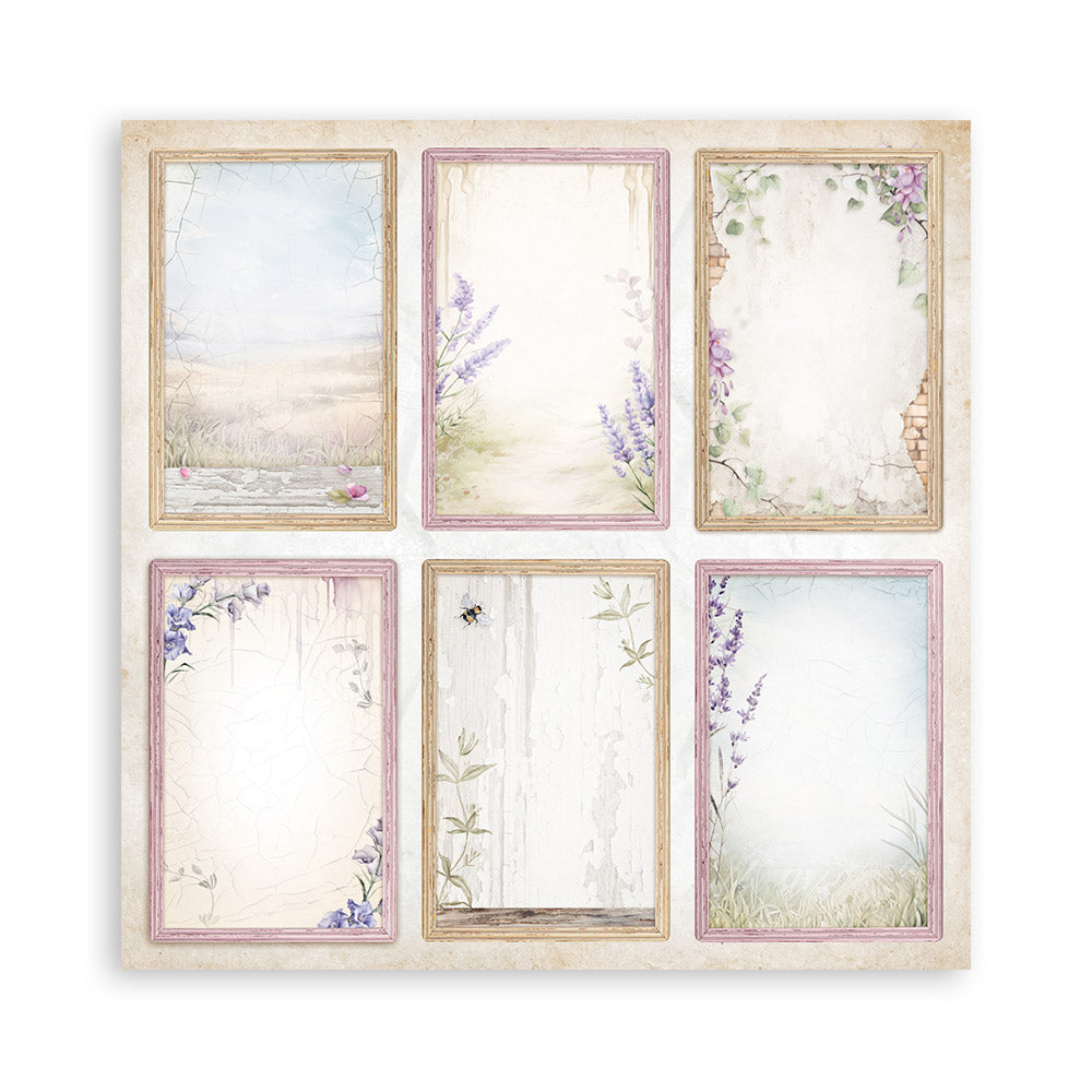STAMPERIA 8" X 8" DOUBLE FACED PAPER PAD - LAVENDER