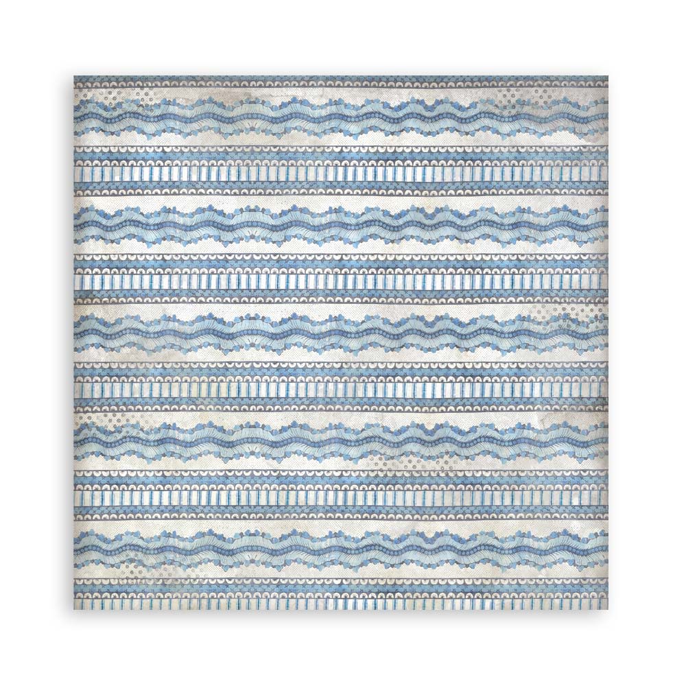 STAMPERIA 8" X 8" DOUBLE FACED PAPER PAD - SILENT SEA