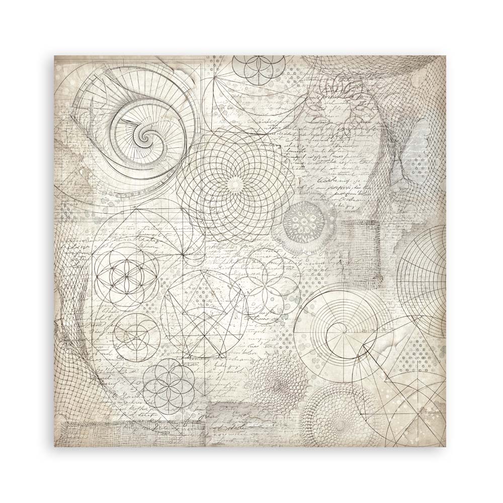 STAMPERIA 8" X 8" DOUBLE FACED PAPER PAD - SILENT SEA