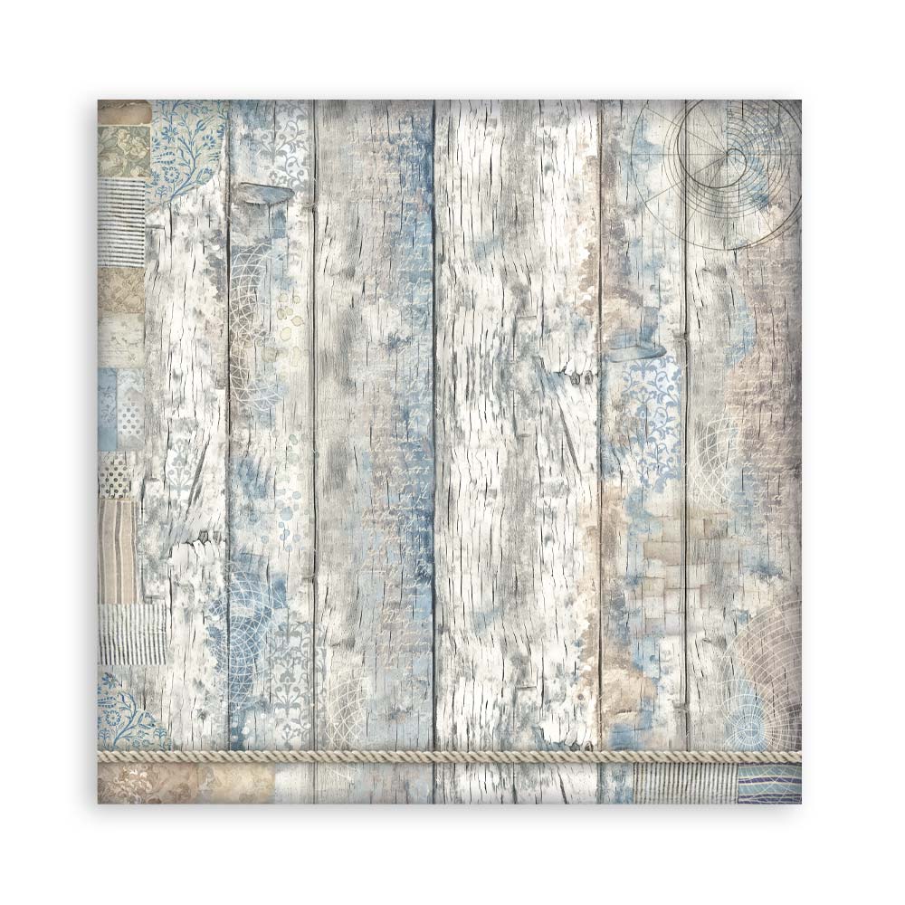 STAMPERIA 8" X 8" DOUBLE FACED PAPER PAD - SILENT SEA