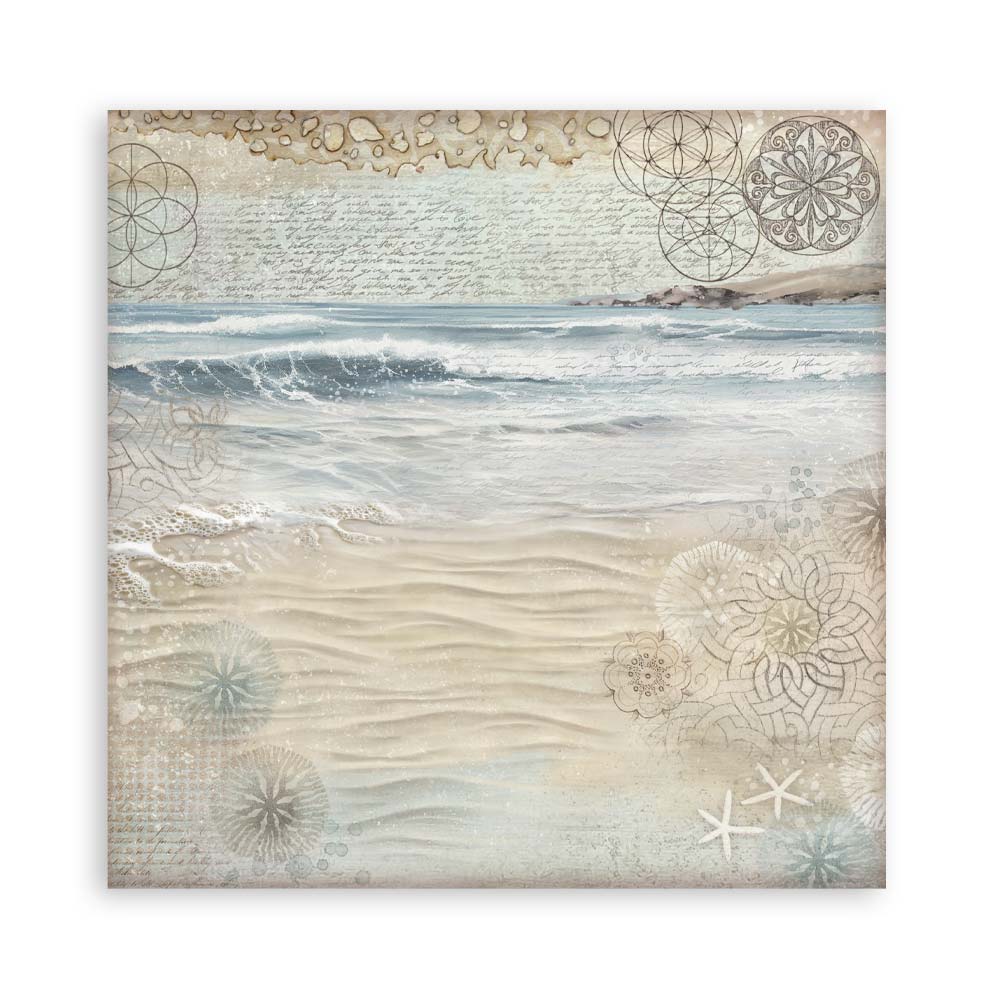 STAMPERIA 8" X 8" DOUBLE FACED PAPER PAD - SILENT SEA