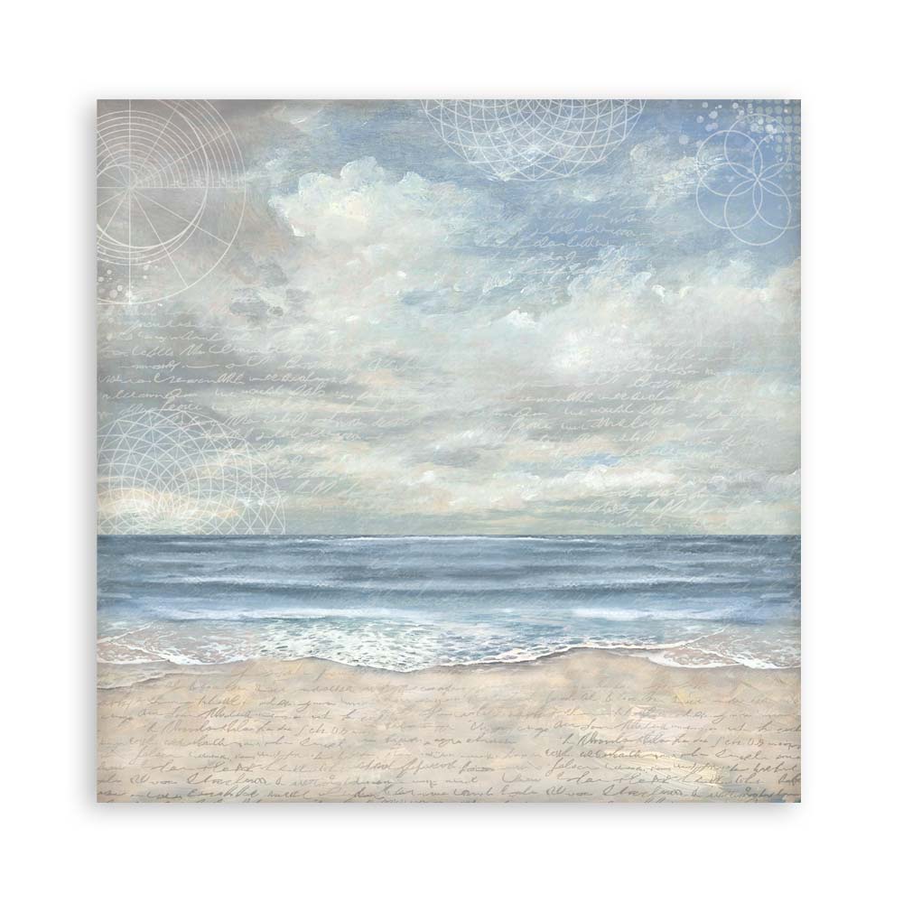 STAMPERIA 8" X 8" DOUBLE FACED PAPER PAD - SILENT SEA