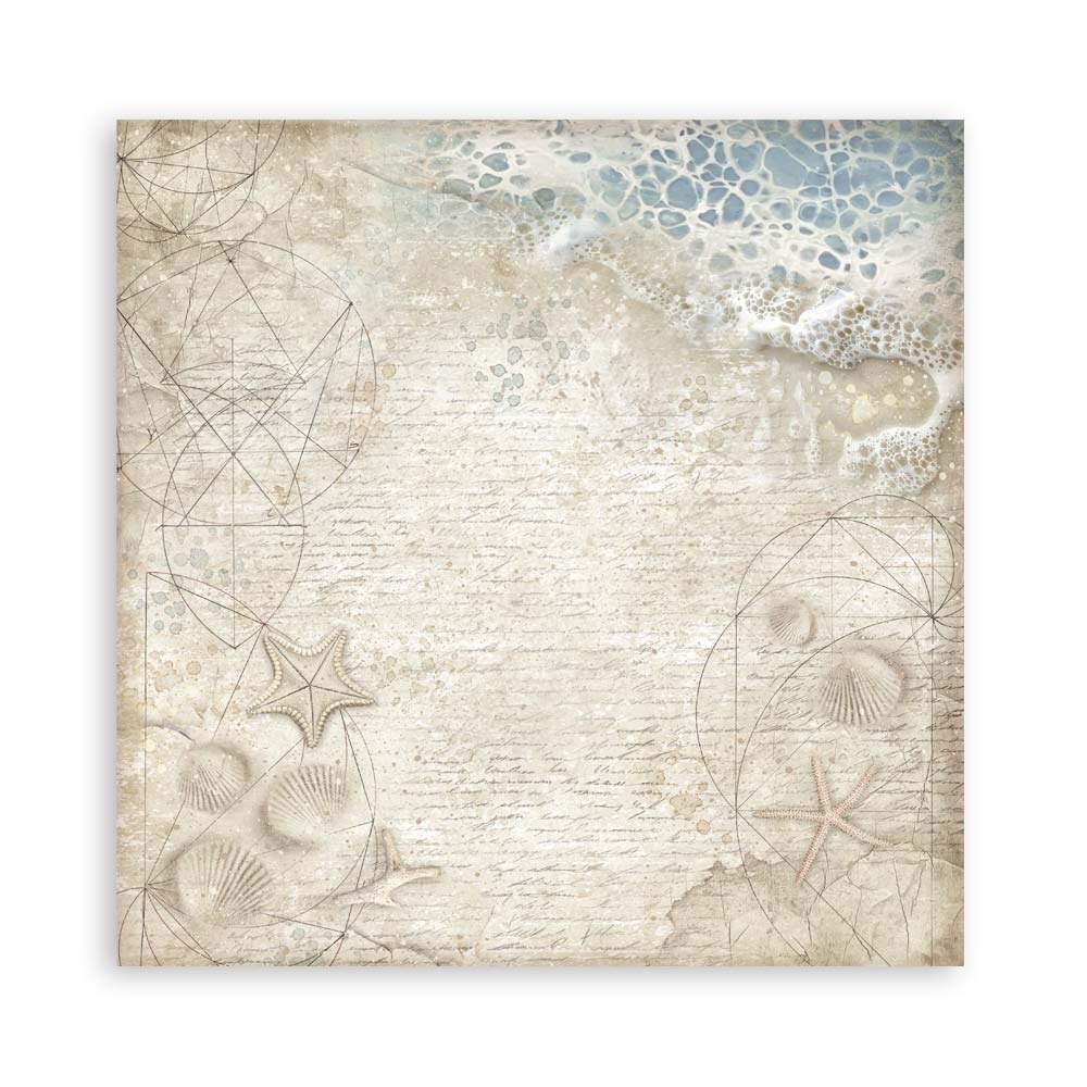 STAMPERIA 8" X 8" DOUBLE FACED PAPER PAD - SILENT SEA