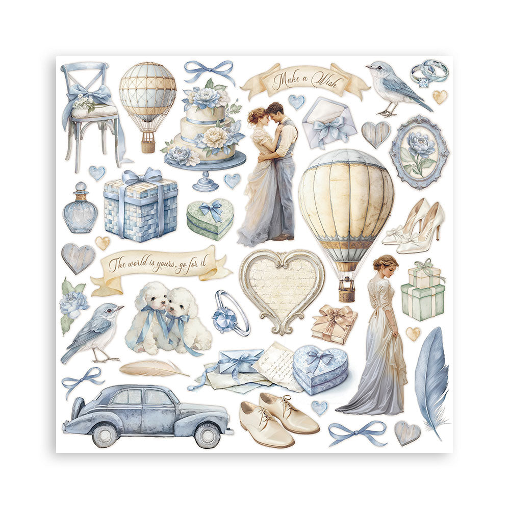 STAMPERIA 8" X 8" DOUBLE FACED PAPER PAD - TIMELESS
