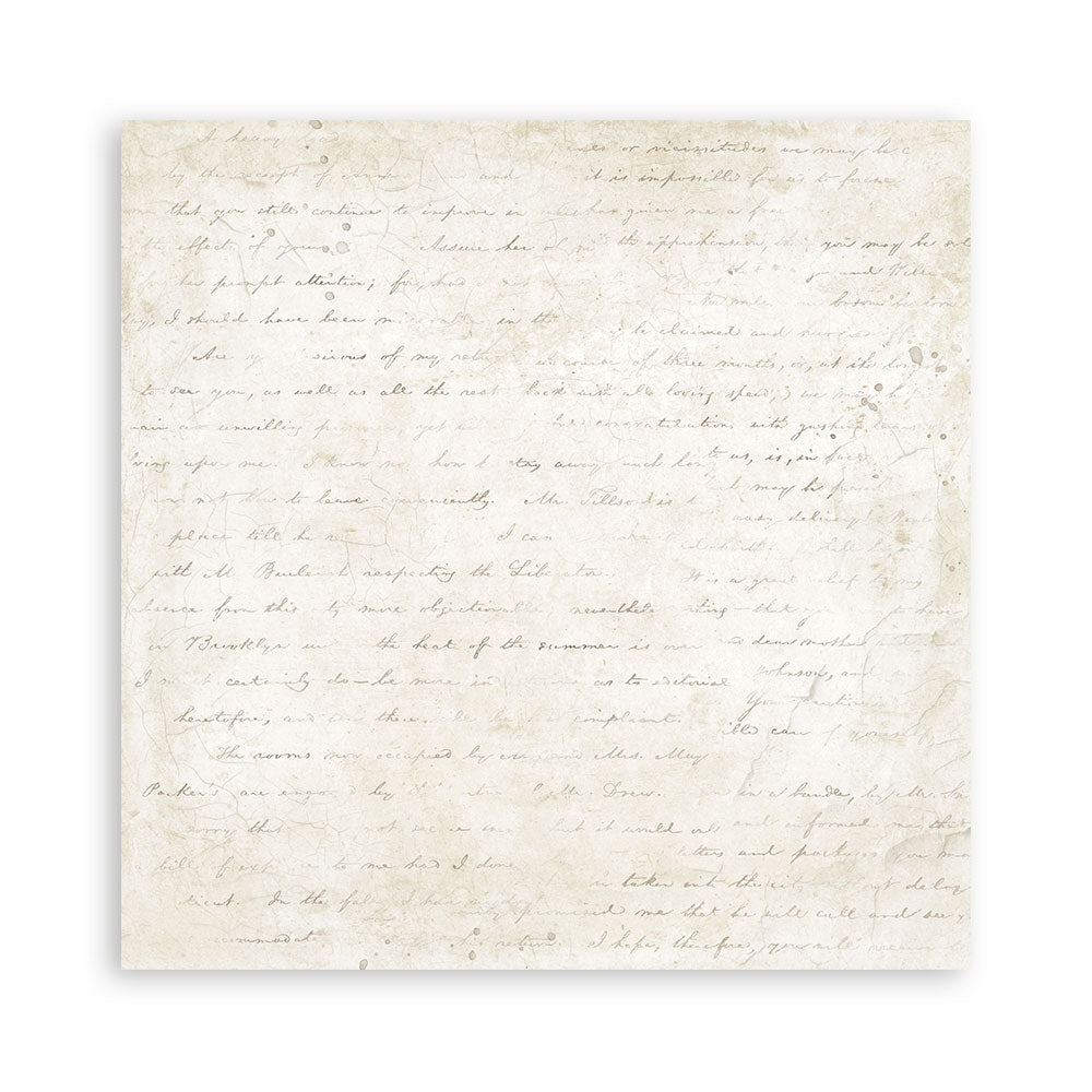 STAMPERIA 8" X 8" DOUBLE FACED PAPER PAD - TIMELESS