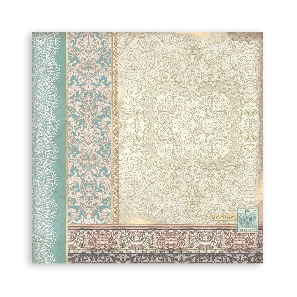 STAMPERIA 12" X 12" DOUBLE FACED PAPER PAD - VENICE CITY OF ART