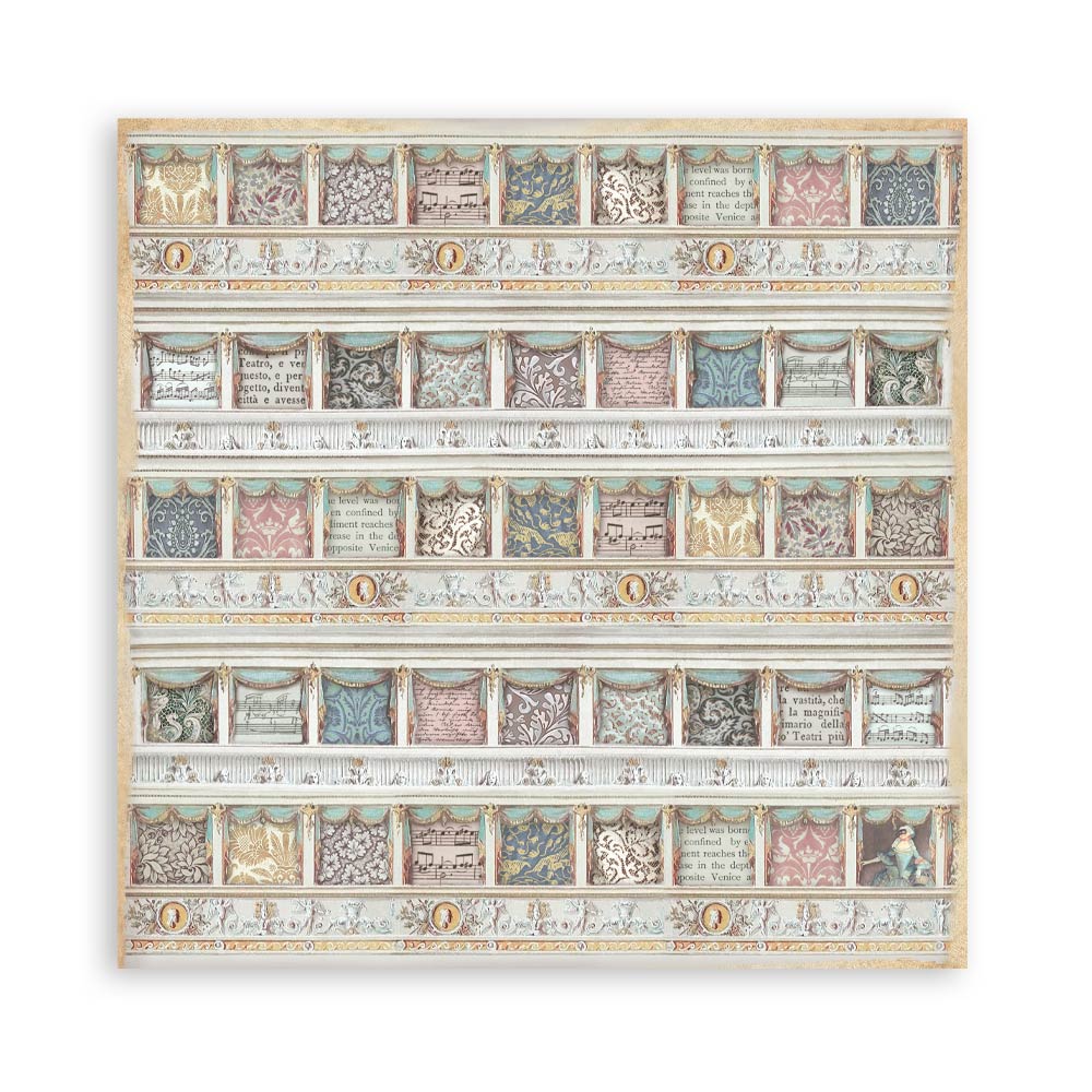 STAMPERIA 12" X 12" DOUBLE FACED PAPER PAD - VENICE CITY OF ART