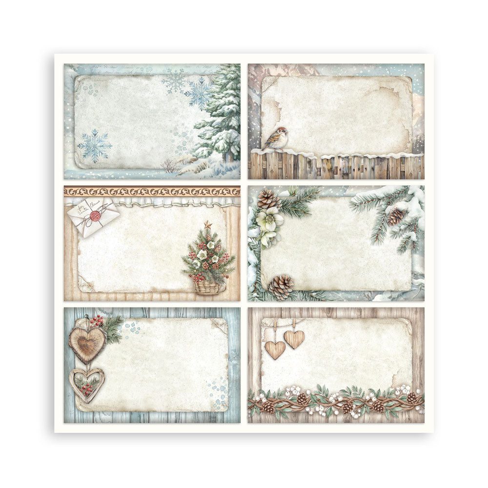 STAMPERIA 8" X 8" DOUBLE FACED PAPER PAD - THE OWL'S HOUSE