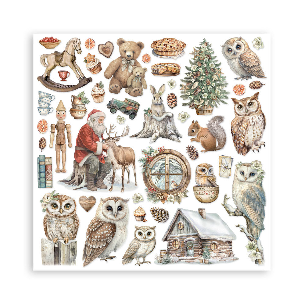 STAMPERIA 8" X 8" DOUBLE FACED PAPER PAD - THE OWL'S HOUSE