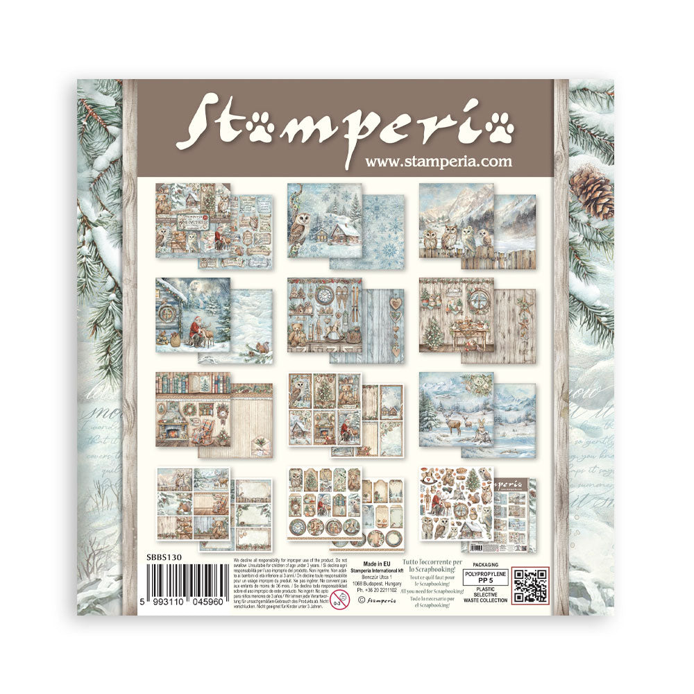 STAMPERIA 8" X 8" DOUBLE FACED PAPER PAD - THE OWL'S HOUSE
